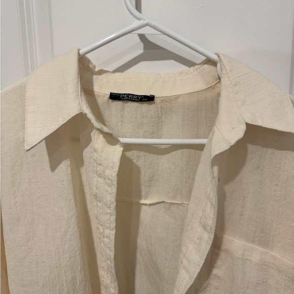 Cream Button-Up Shirt - Picture 2 of 3